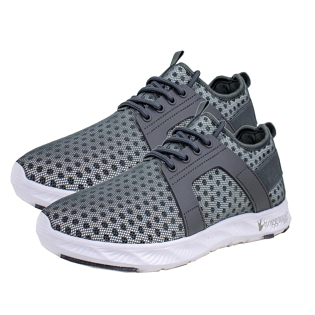 FROGG TOGGS Grey Shortfin XTR Lace-up Water Drainage Shoes (Size 9) image number 5