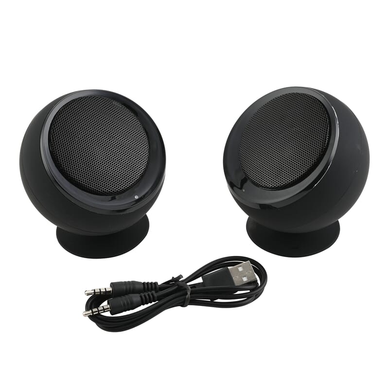 iJoy ECLIPSE Black Pairing Bluetooth Speakers with Carrying Case