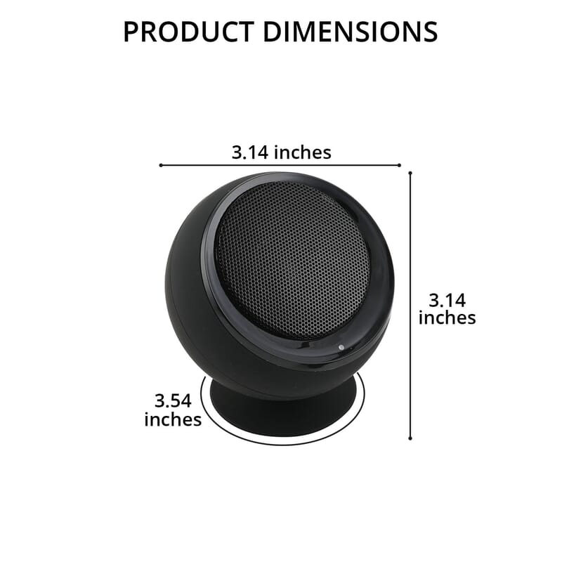 iJoy ECLIPSE Black Pairing Bluetooth Speakers with Carrying Case