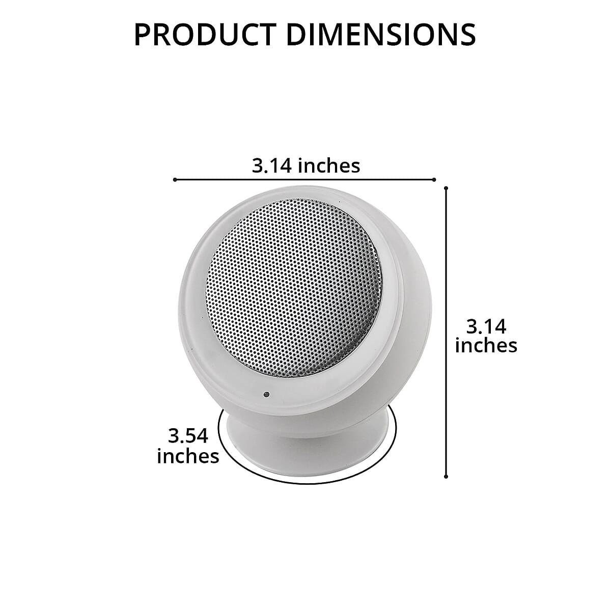iJoy ECLIPSE White Pairing Bluetooth Speakers with Carrying Case image number 3