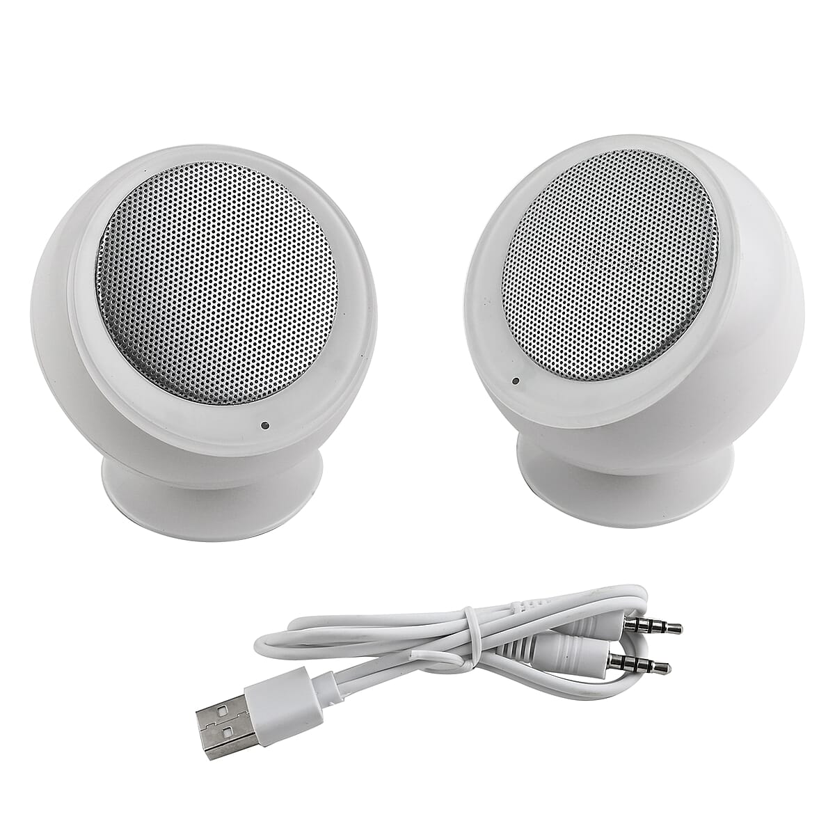 iJoy ECLIPSE White Pairing Bluetooth Speakers with Carrying Case image number 4
