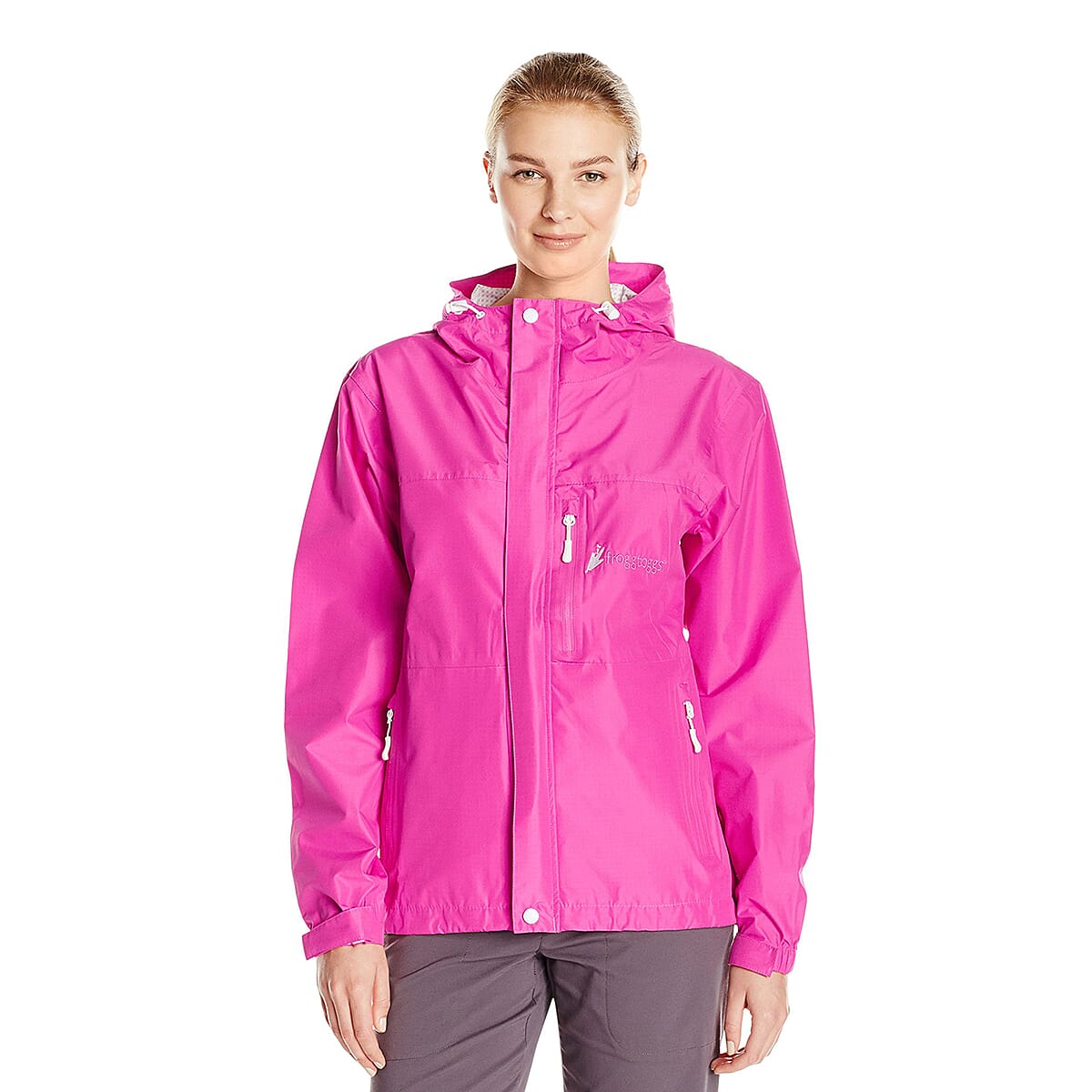Frogg Toggs Pink Women's Java Toadz 2.5 Zip Up Outdoor Jacket (L) image number 1