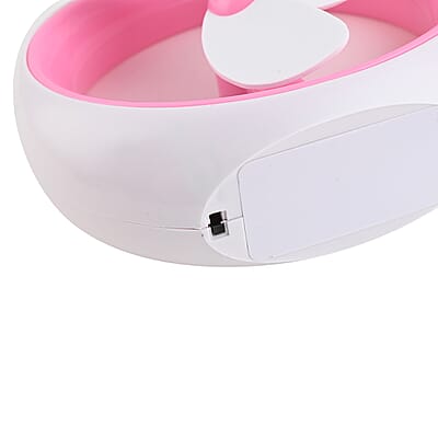 Pink USB Personal Desk Fan (2xAA Battery Not Included)