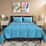 Victory Classic New York Closeout Lincoln Teal, Gray Reversible 7pc Bed in a Bag Comforter Set Includes Sheet Set - Queen