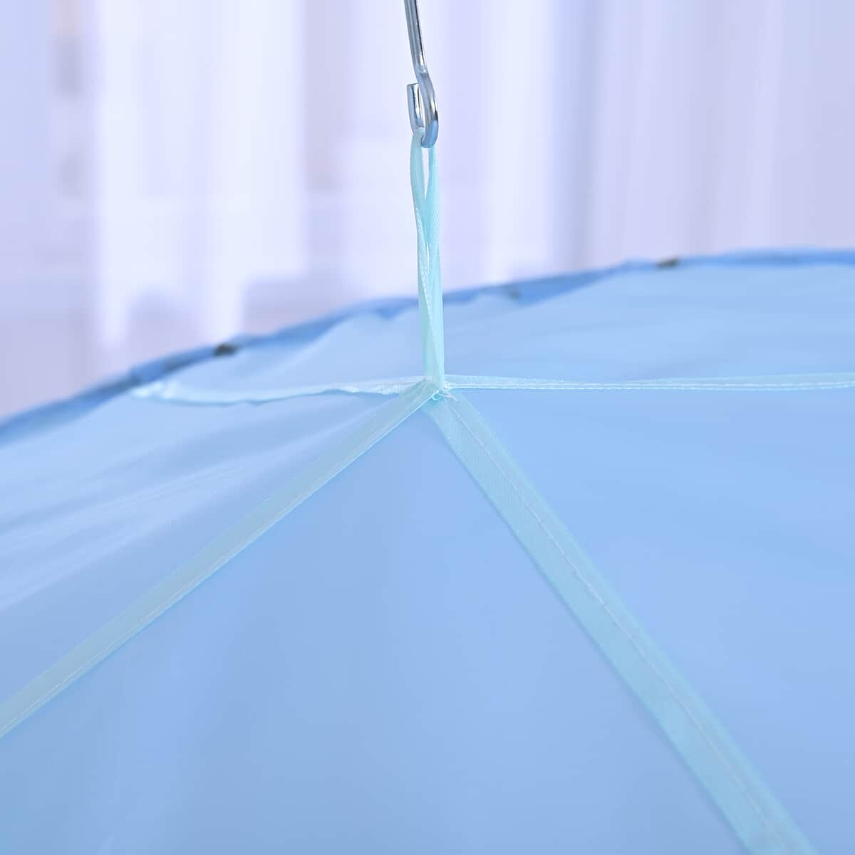 Portable Mosquito Bed Canopy- Blue (23.62"x98.42") image number 3