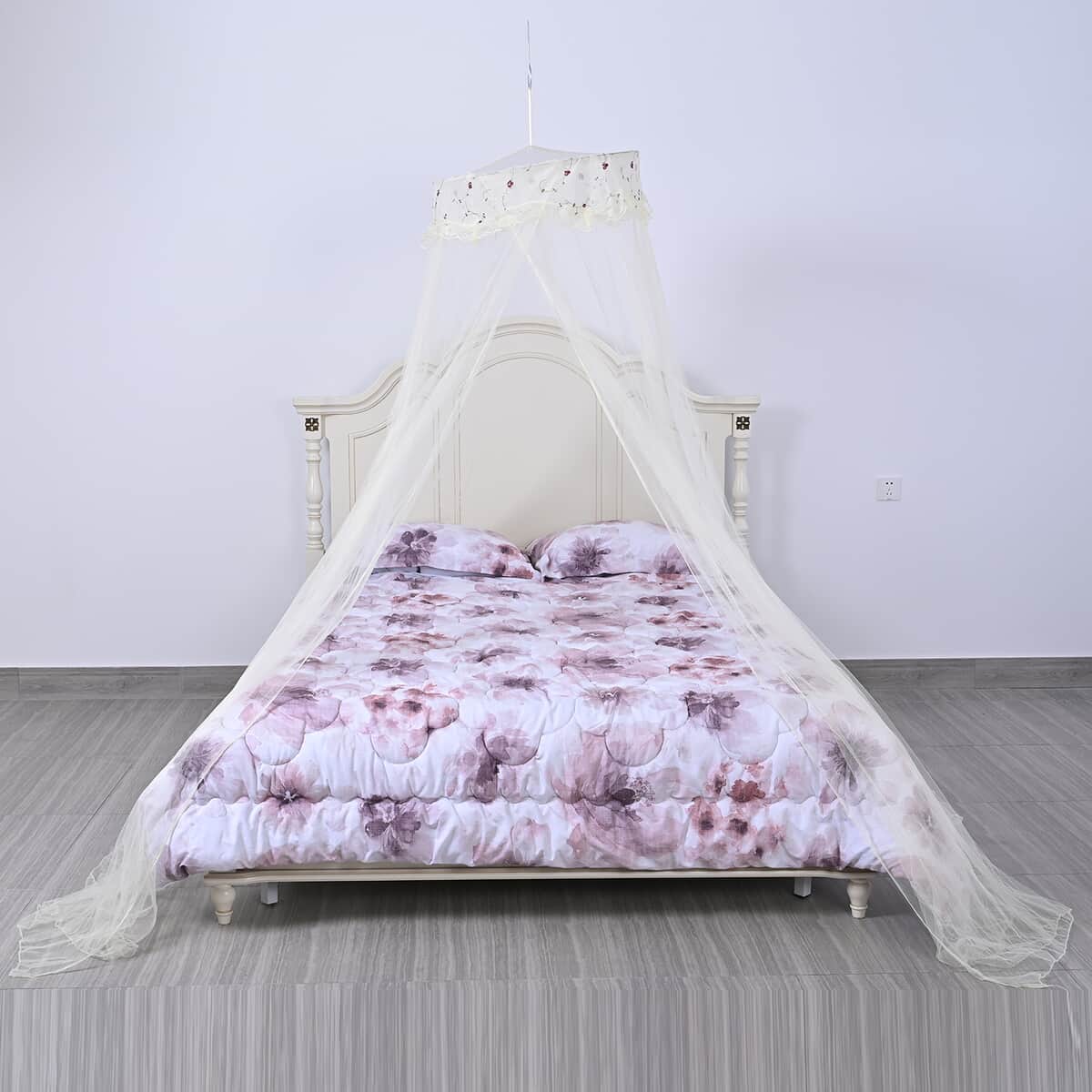 Portable Bed Canopy- Cream image number 2