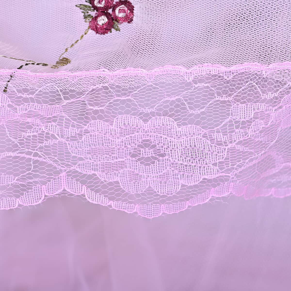 Portable Bed Canopy- Pink image number 4