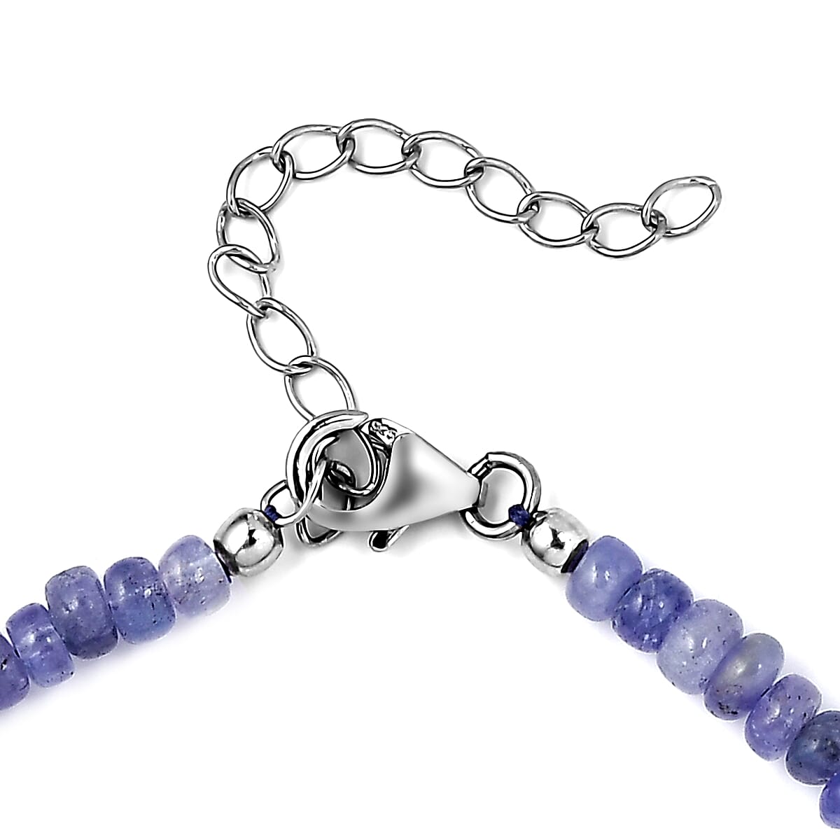 Tanzanite Beaded Adjustable Bracelet in Platinum Over Sterling Silver (7.25 In) 24.75 ctw image number 3