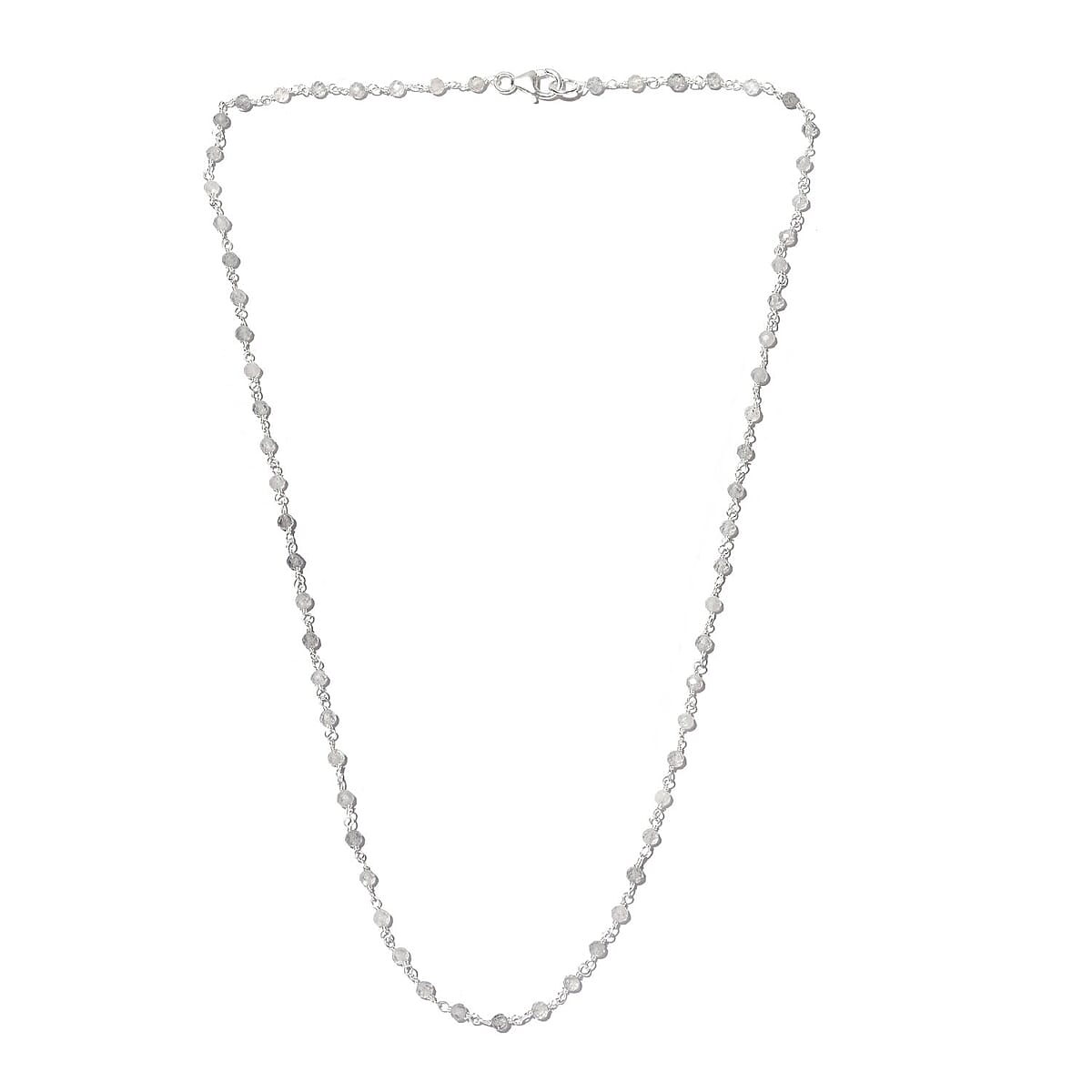 Ankur Treasure Chest Malagasy Labradorite Beaded Necklace 20 Inches in Platinum Over Sterling Silver 11.25 ctw image number 4