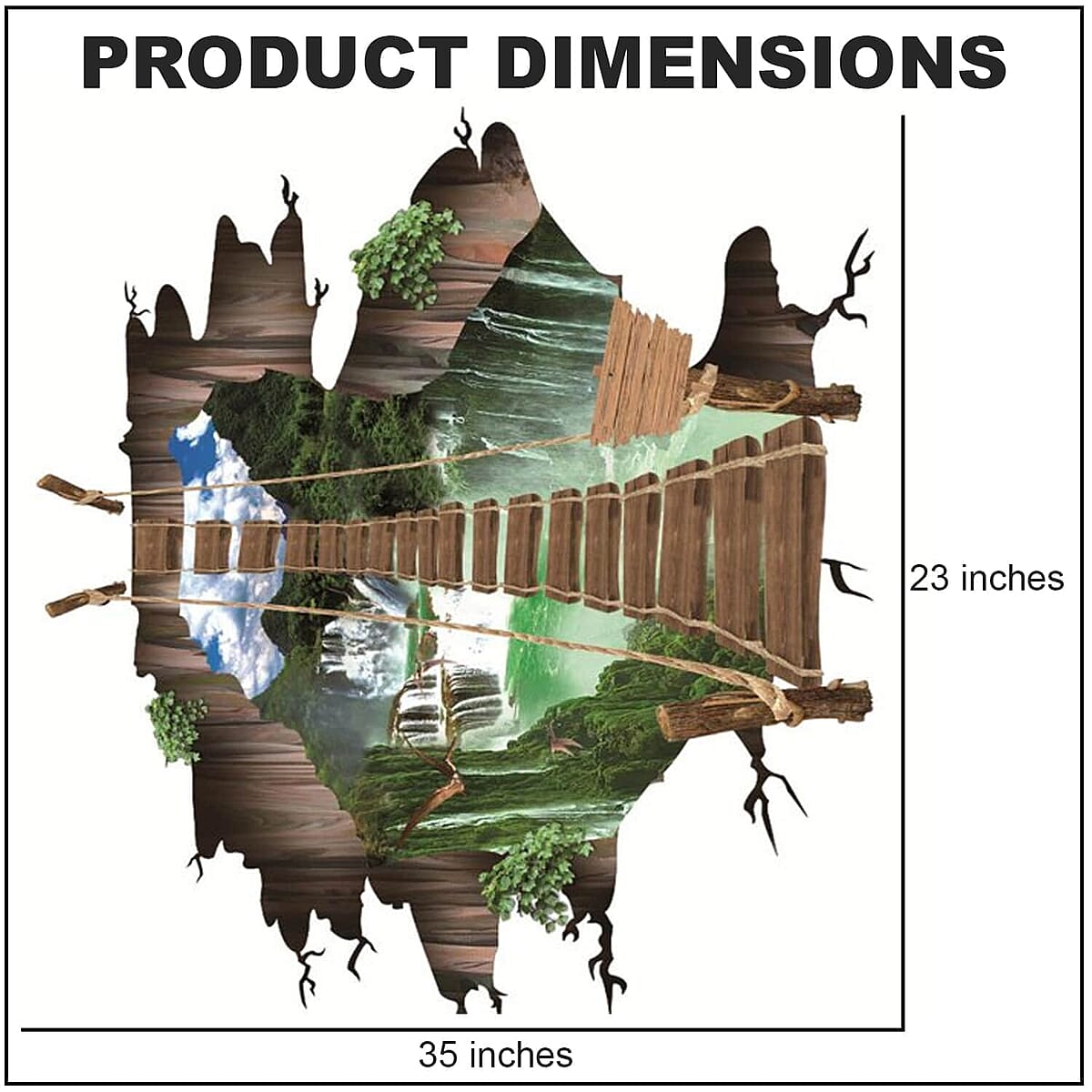 Multi Color 3D Sea World Floor and Wall Sticker, Removable Creative Home Wall Art Mural and Decoration Accessories image number 3