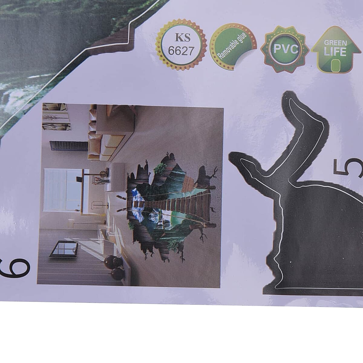 Multi Color 3D Sea World Floor and Wall Sticker, Removable Creative Home Wall Art Mural and Decoration Accessories image number 4