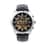 Genoa Automatic Mechanical Movement Watch with Black Skeleton Dial & Black Leather Strap