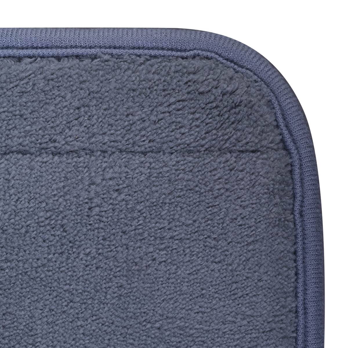 Gray Color Microfiber Anti-Slip Bathmat (19.8"x31.5") image number 4