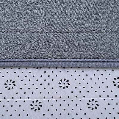 Gray Color Microfiber Anti-Slip Bathmat , Luxury Bath Mats , Non Slip Bath Mats , Quick Dry Bath Mats