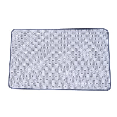 Gray Color Microfiber Anti-Slip Bathmat , Luxury Bath Mats , Non Slip Bath Mats , Quick Dry Bath Mats