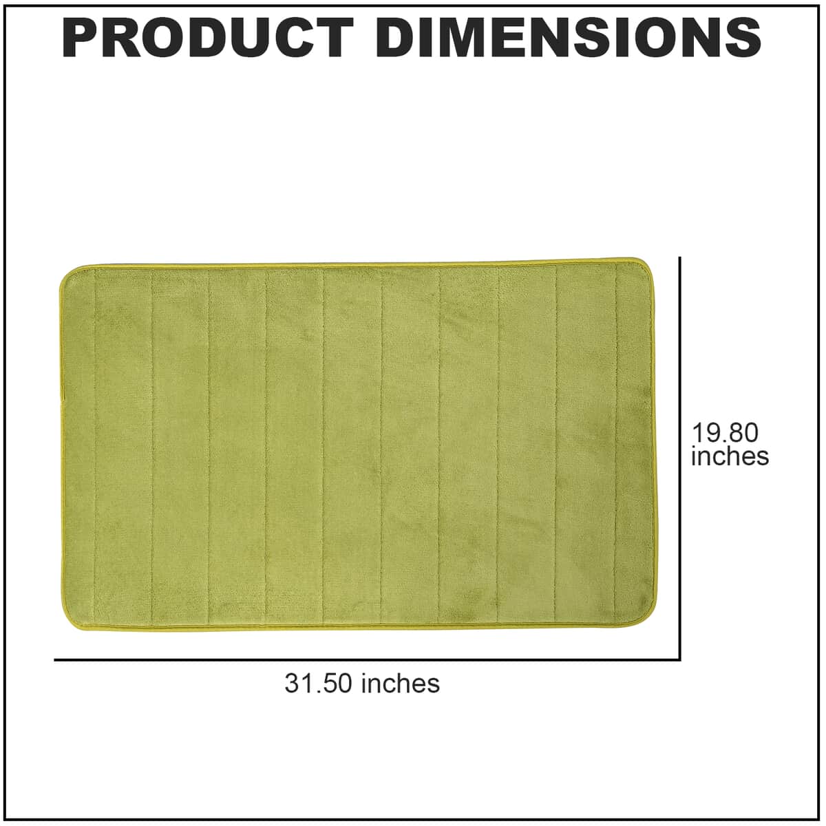 Green Color Microfiber Anti-Slip Bathmat , Luxury Bath Mats , Non Slip Bath Mats , Quick Dry Bath Mats image number 3