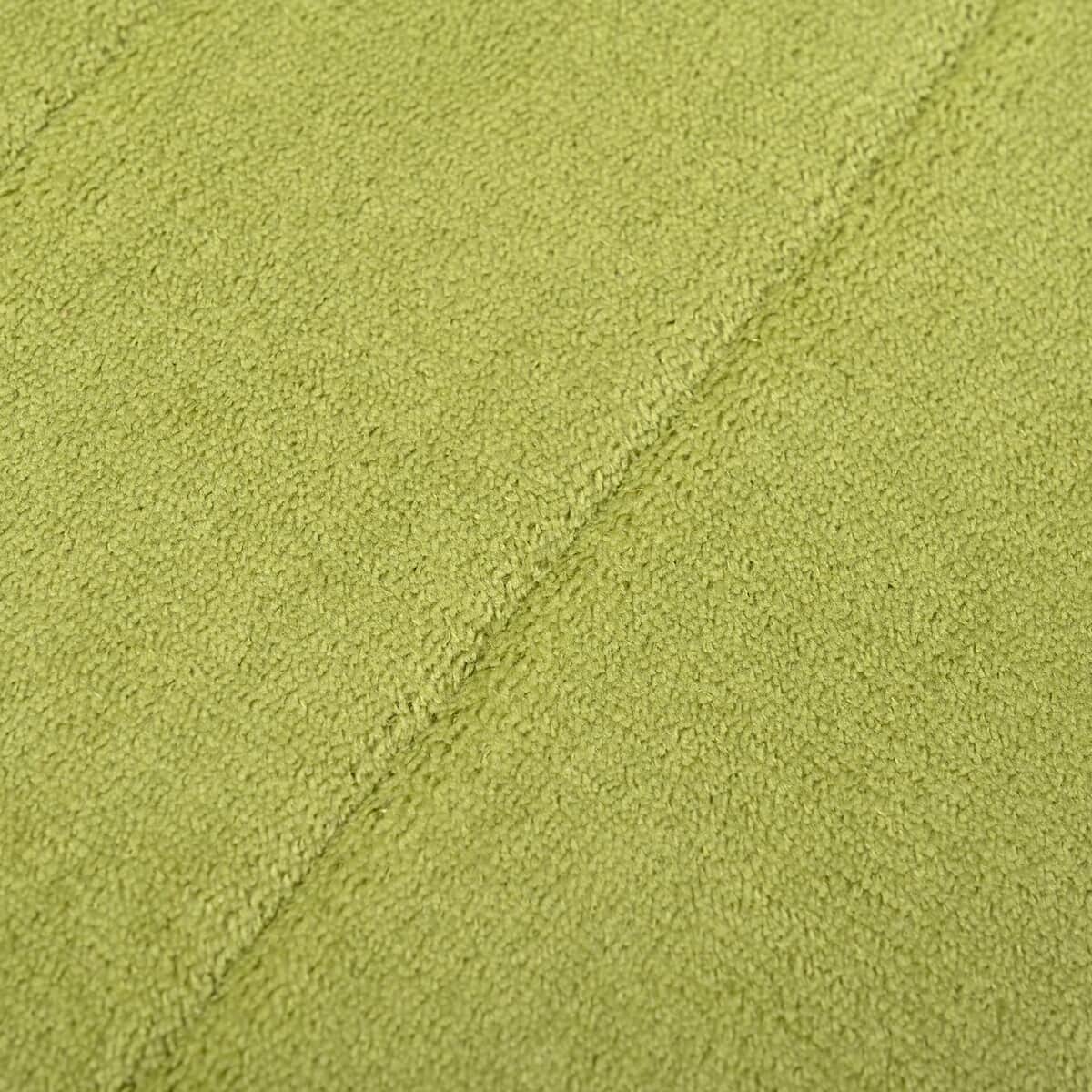 Green Color Microfiber Anti-Slip Bathmat , Luxury Bath Mats , Non Slip Bath Mats , Quick Dry Bath Mats image number 4