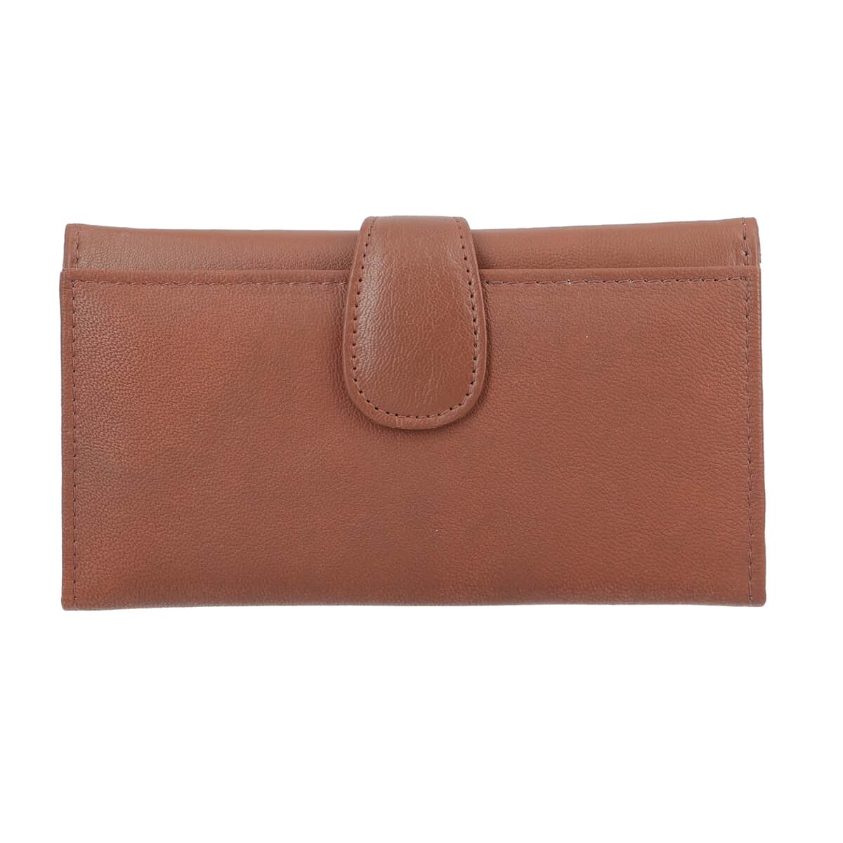 Passage Tan Genuine Leather RFID Tri-Fold Wallet image number 0
