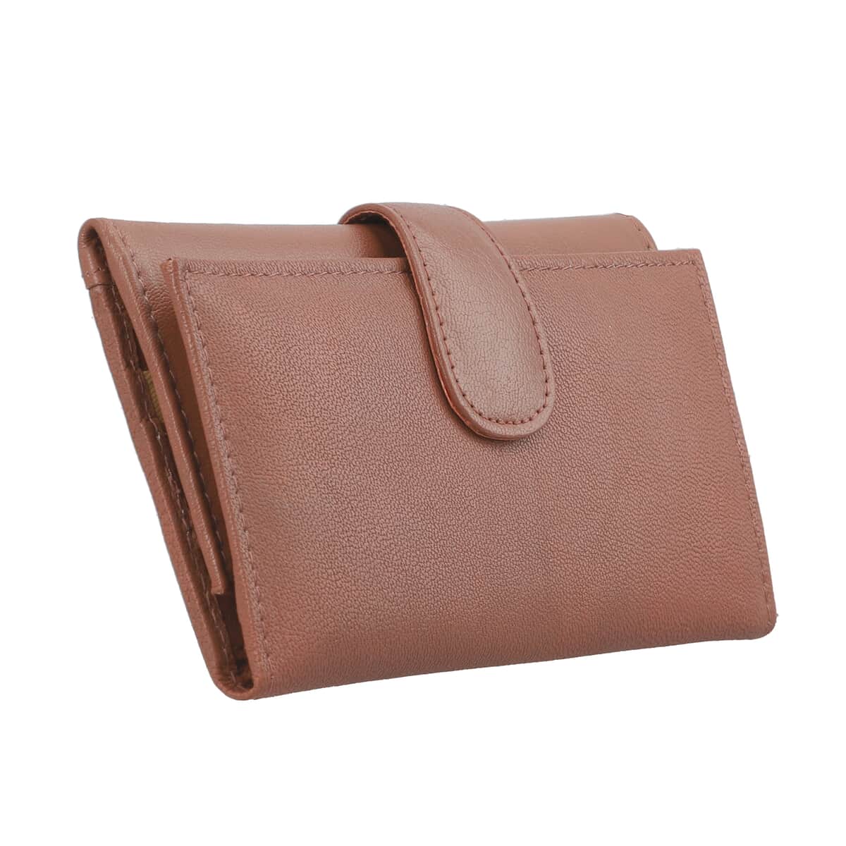 Passage Tan Genuine Leather RFID Tri-Fold Wallet image number 3