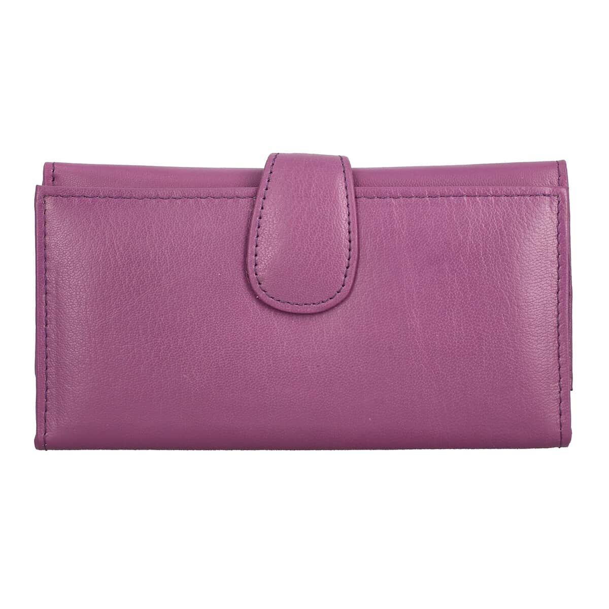 Passage Lilac Genuine Leather RFID Tri-Fold Wallet image number 0