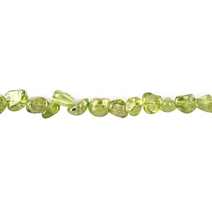 Peridot Nugget Endless Necklace 60 Inches 721.00 ctw