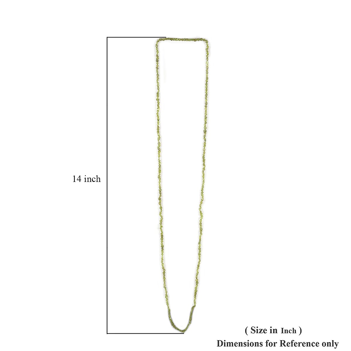 Peridot Nugget Endless Necklace 60 Inches 721.00 ctw image number 2