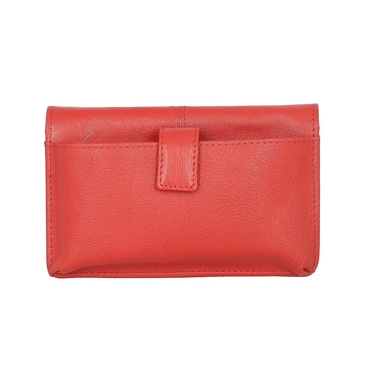 Hong Kong Closeout Cherry Genuine Leather RFID Mobile Case Crossbody Bag with Detachable Shoulder Strap image number 4