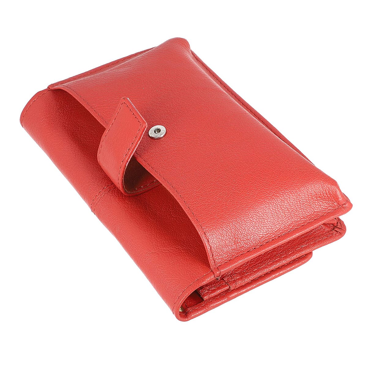 Hong Kong Closeout Cherry Genuine Leather RFID Mobile Case Crossbody Bag with Detachable Shoulder Strap image number 7