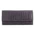 Passage Purple Genuine Leather Croco Embossed RFID Bi-Fold Wallet image number 0