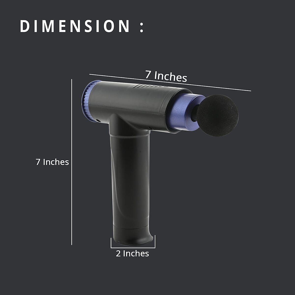 TRAKK Full Body Massage Gun - Black image number 3