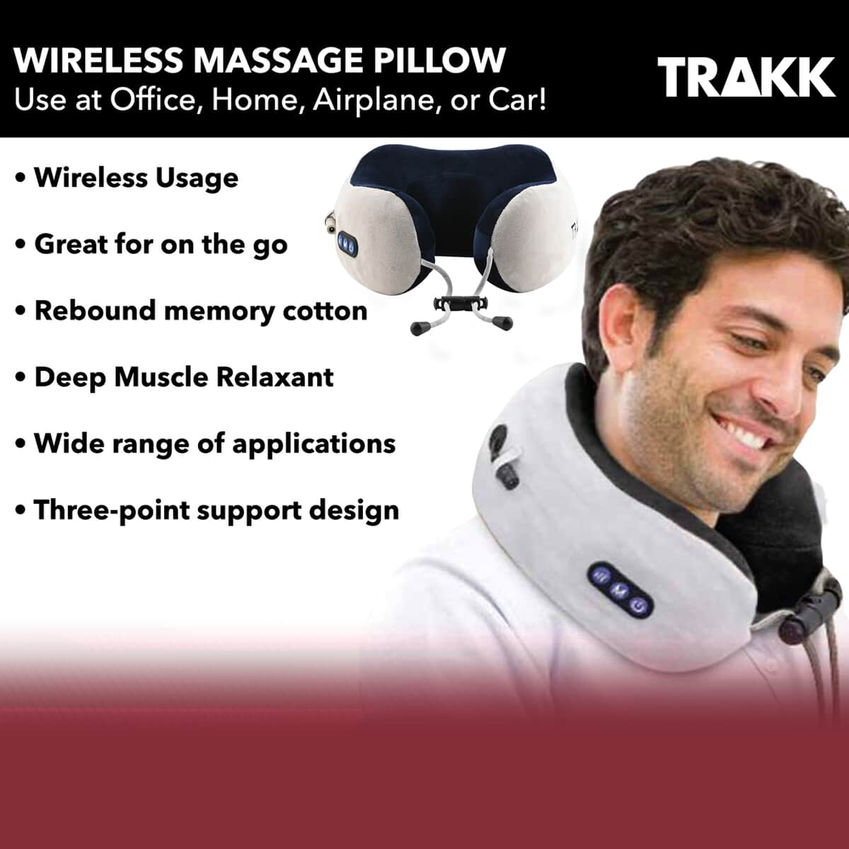 Multifunctional U-shaped pillow massage pillow Electric Neck