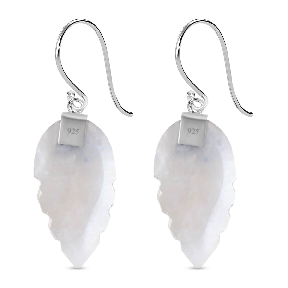 Mother Of Pearl Floral Drop Earrings in Sterling Silver image number 3