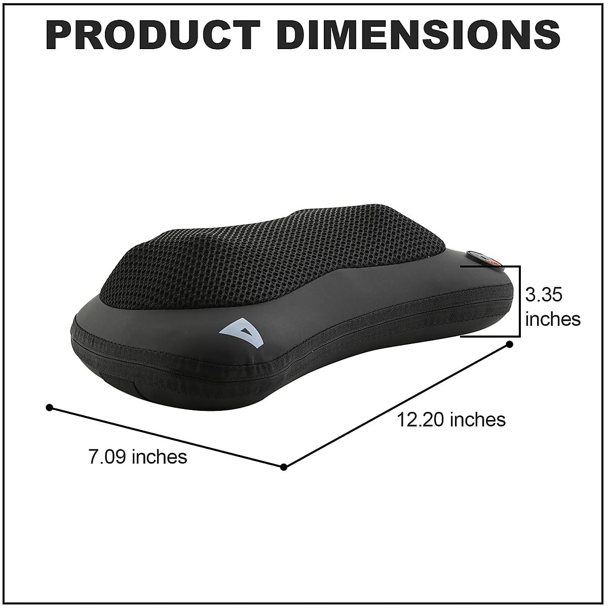 TRAKK Shiatsu Car and Home Massager with Heat- Black image number 3