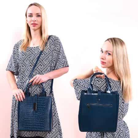 Trendy Crocodile Embossed Tote Bag Sets, All-match Classic Bags