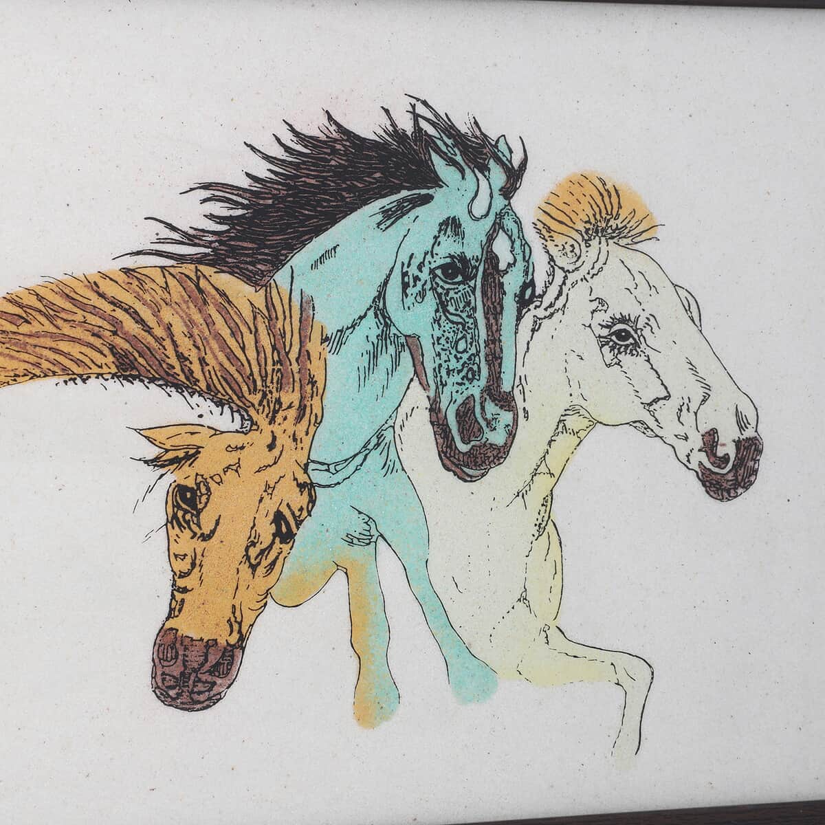 Handcrafted Gemstone Horse Wall Painting (0.88 lbs) image number 6