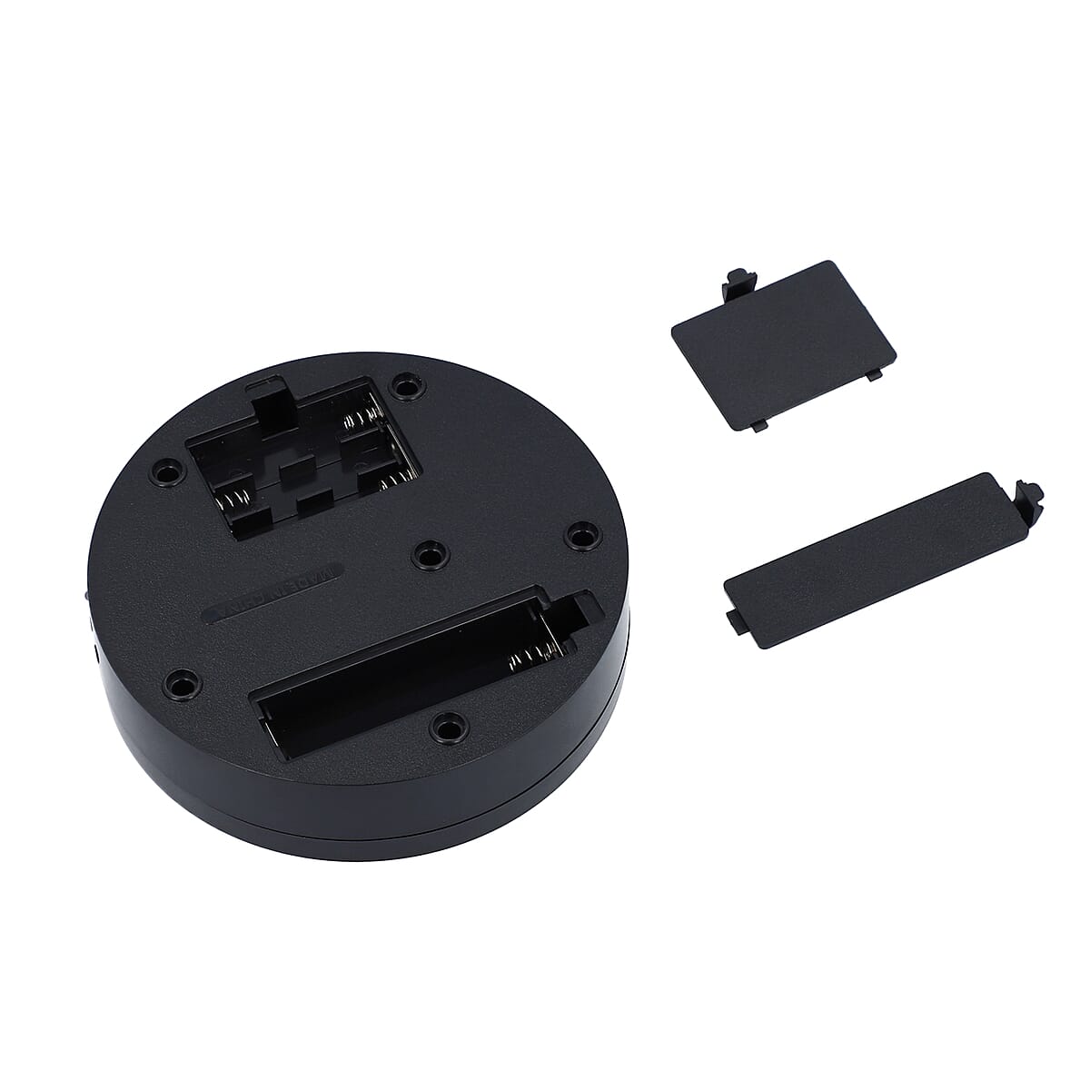 Black Rotating Display Stand with Crystal Glass (3xAAA Batteries Not Included) image number 5