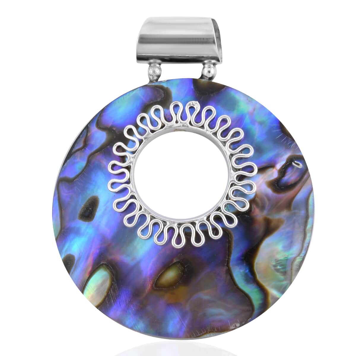 Abalone Shell Pendant in Sterling Silver image number 0