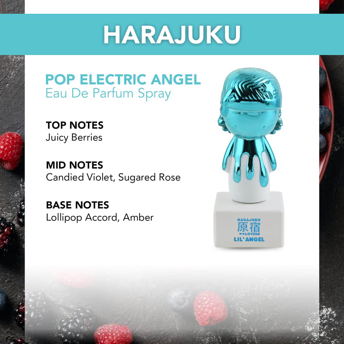 HARAJUKU POP ELECTRIC ANGEL Eau De Parfum Spray 1.7oz, Sweet and Fruity Scent image number 3