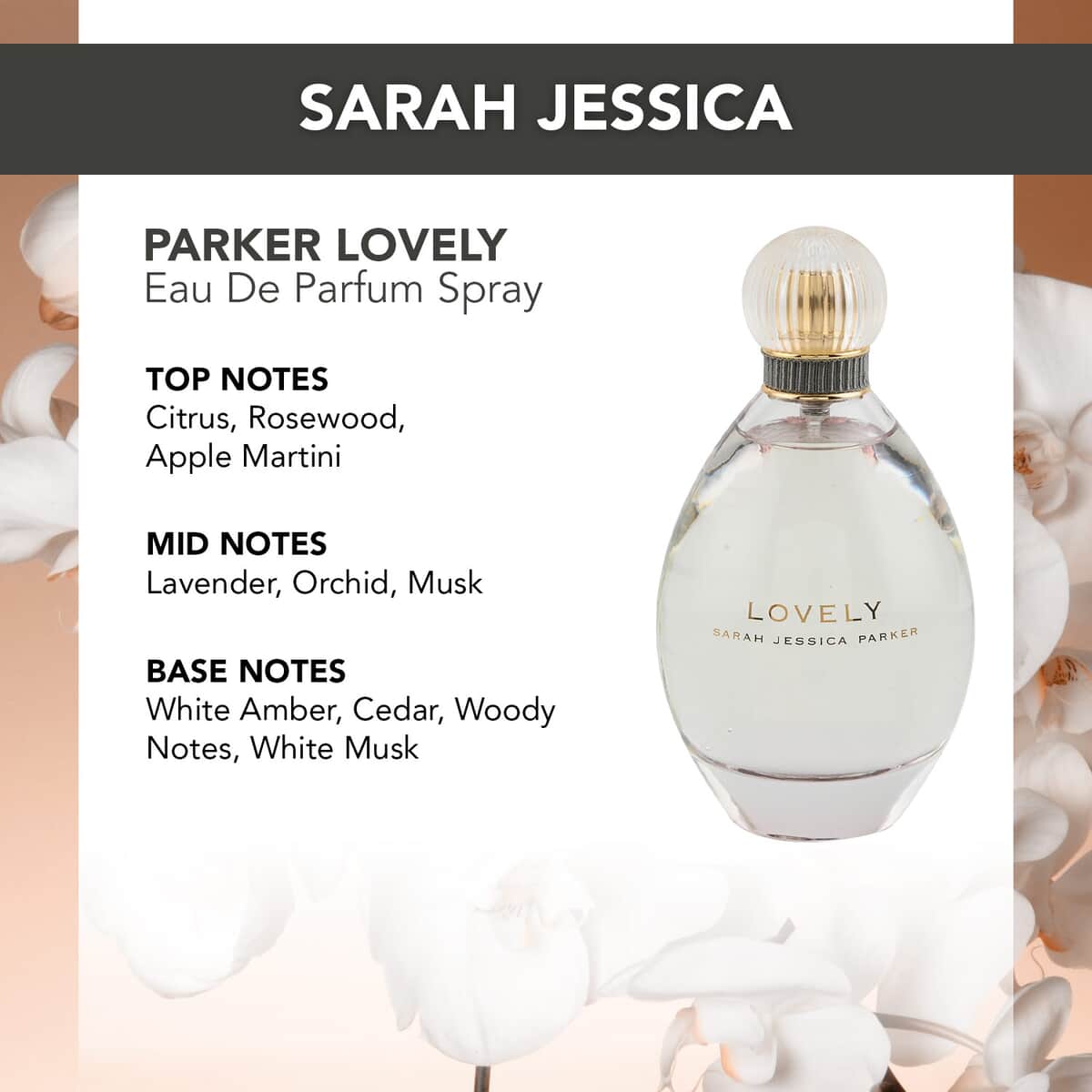 SARAH JESSICA PARKER LOVELY Eau De Parfum Spray 3.4 oz, Floral Lavender Musky Scent image number 3