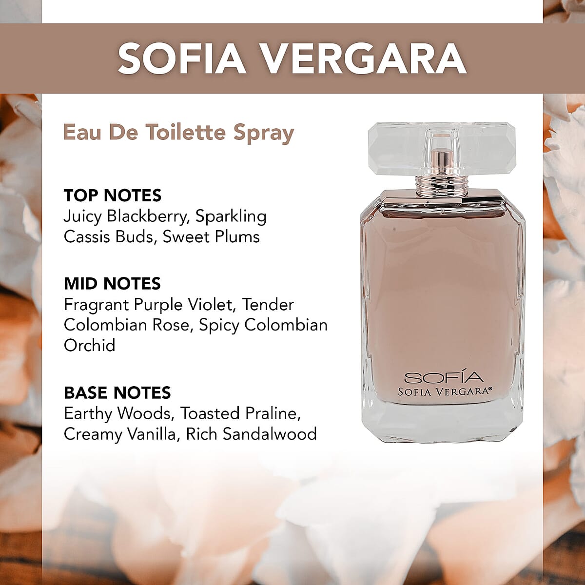 SOFIA BY SOFIA Eau De Parfum Spray 3.4 oz, Sweet Vanilla Scent image number 3