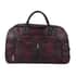 Hong Kong Closeout Deal Dark Red Crocodile Pattern Faux Leather Travel Bag with Shoulder Strap image number 0