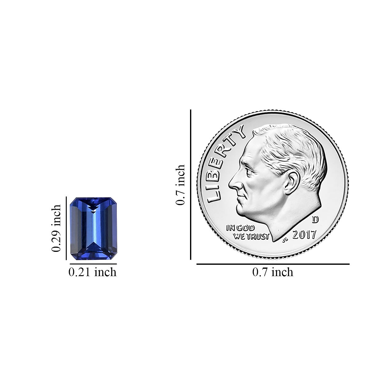 Tanzanite (Oct 7.5x5.5 mm) 1.50 ctw image number 2