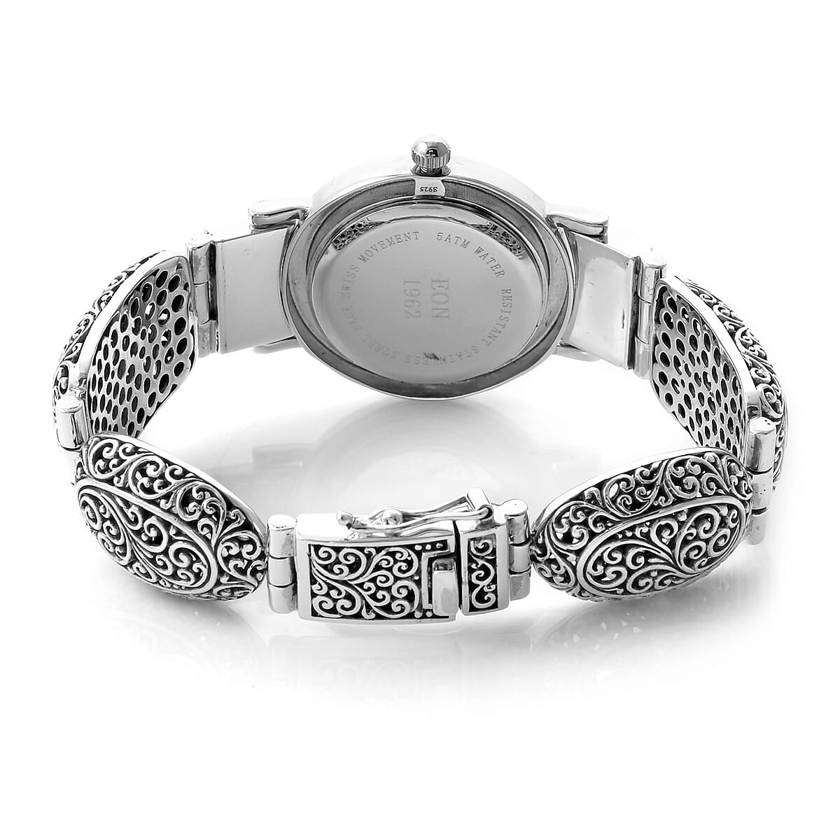 Bali Legacy EON 1962 Swiss Movement Water Resistant Watch(7 in) in Sterling Silver. 53.1g image number 3