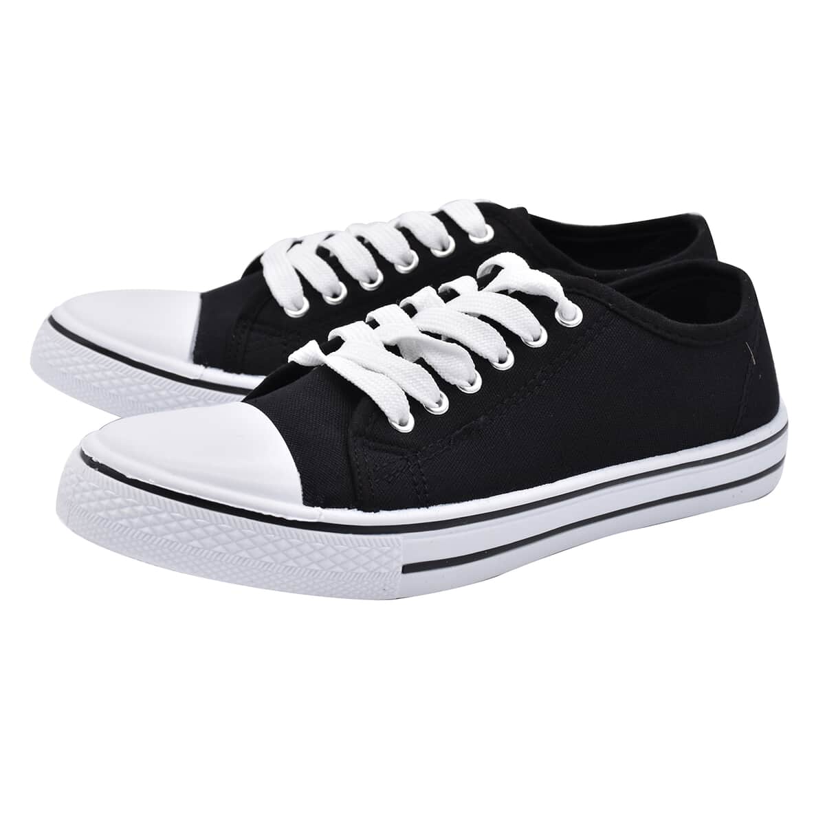 Black Star Canvas Lace Up Shoes - Size 5 (US) image number 0