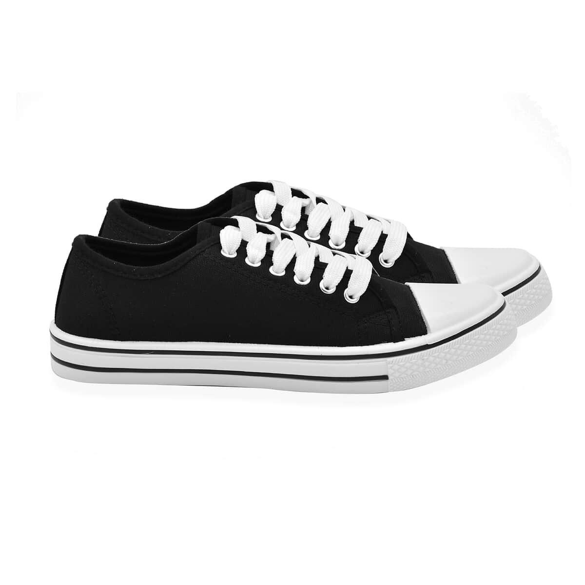 Black Star Canvas Lace Up Shoes - Size 5 (US) image number 2