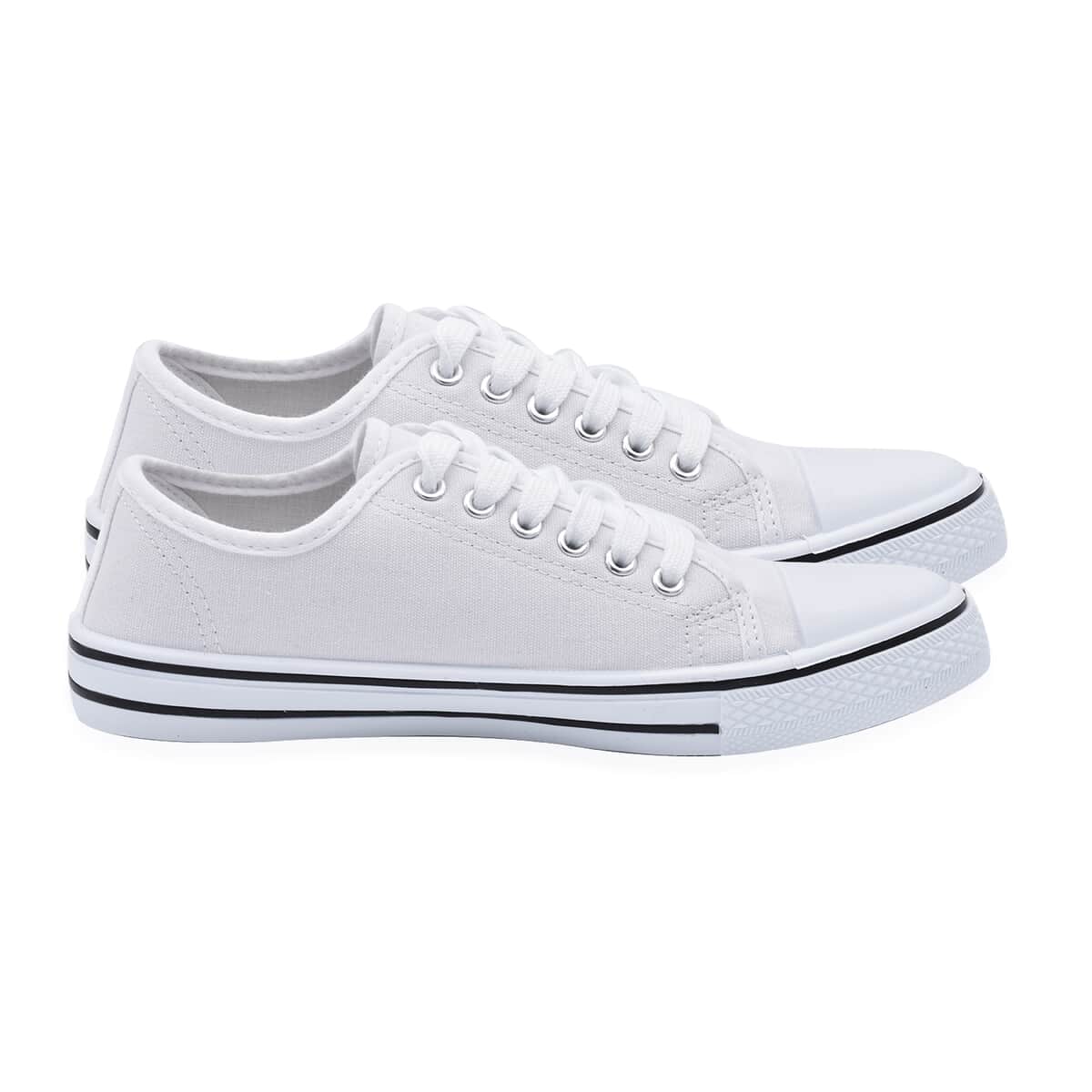 White Star Canvas Lace Up Shoes - Size 6 (US) image number 2