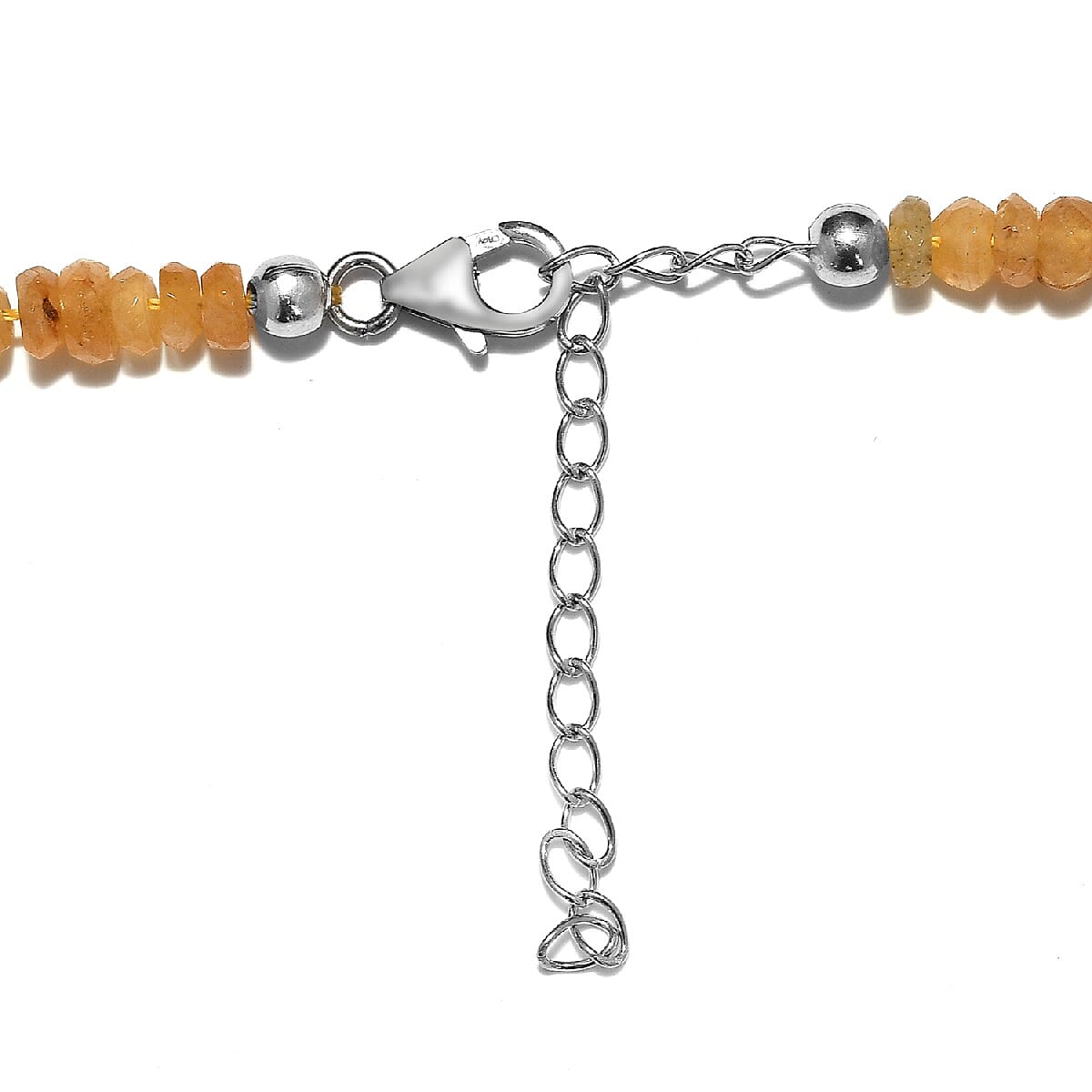 Yellow Aventurine Beaded Necklace 18 Inches in Platinum Over Sterling Silver 136.75 ctw image number 2