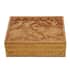 Haldu Wood Made Hand Carved Elephant Embossed Carved Storage Box (8"x6"x2.5") image number 2