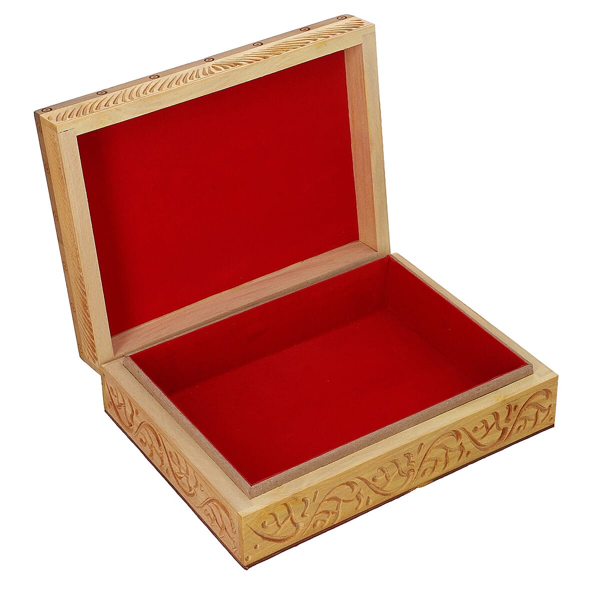 Handmade, Scratch Resistant, Natural Wooden, Hand carved Owl Engraved Storage Box For Jewelry, Keepsake image number 4