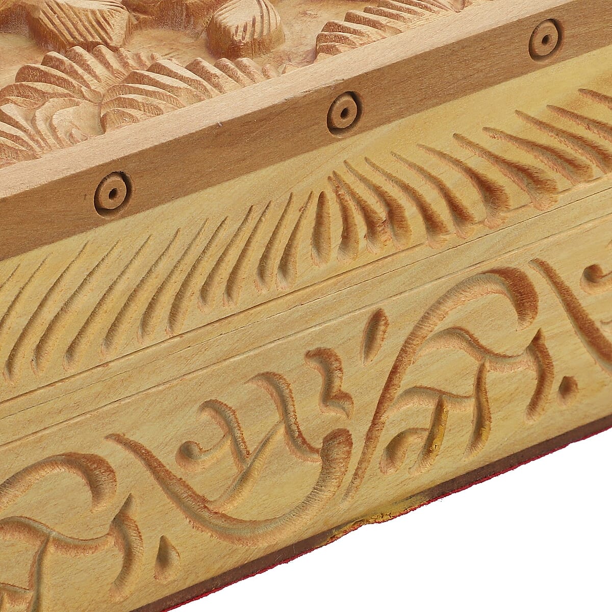 Handmade, Scratch Resistant, Natural Wooden, Hand carved Owl Engraved Storage Box For Jewelry, Keepsake image number 5